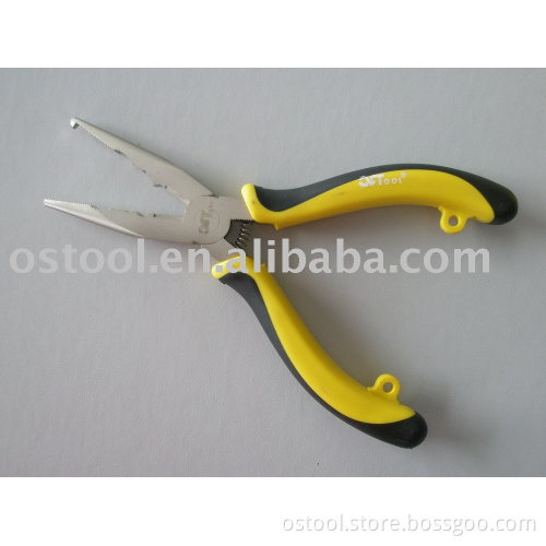 Soft Grip Long Nose Plier with hook